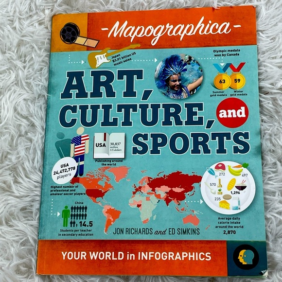 Art, Culture, and Sports (Mapographica: Your World in Infographics)  paperback - Picture 1 of 4